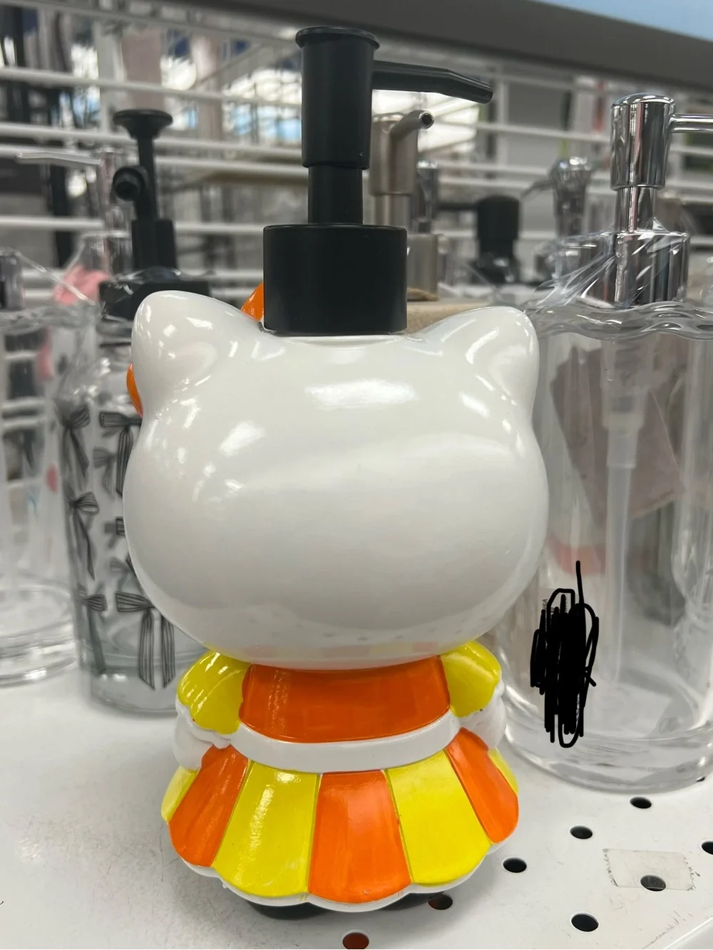 Hello Kitty Candy Corn Soap Dispenser
